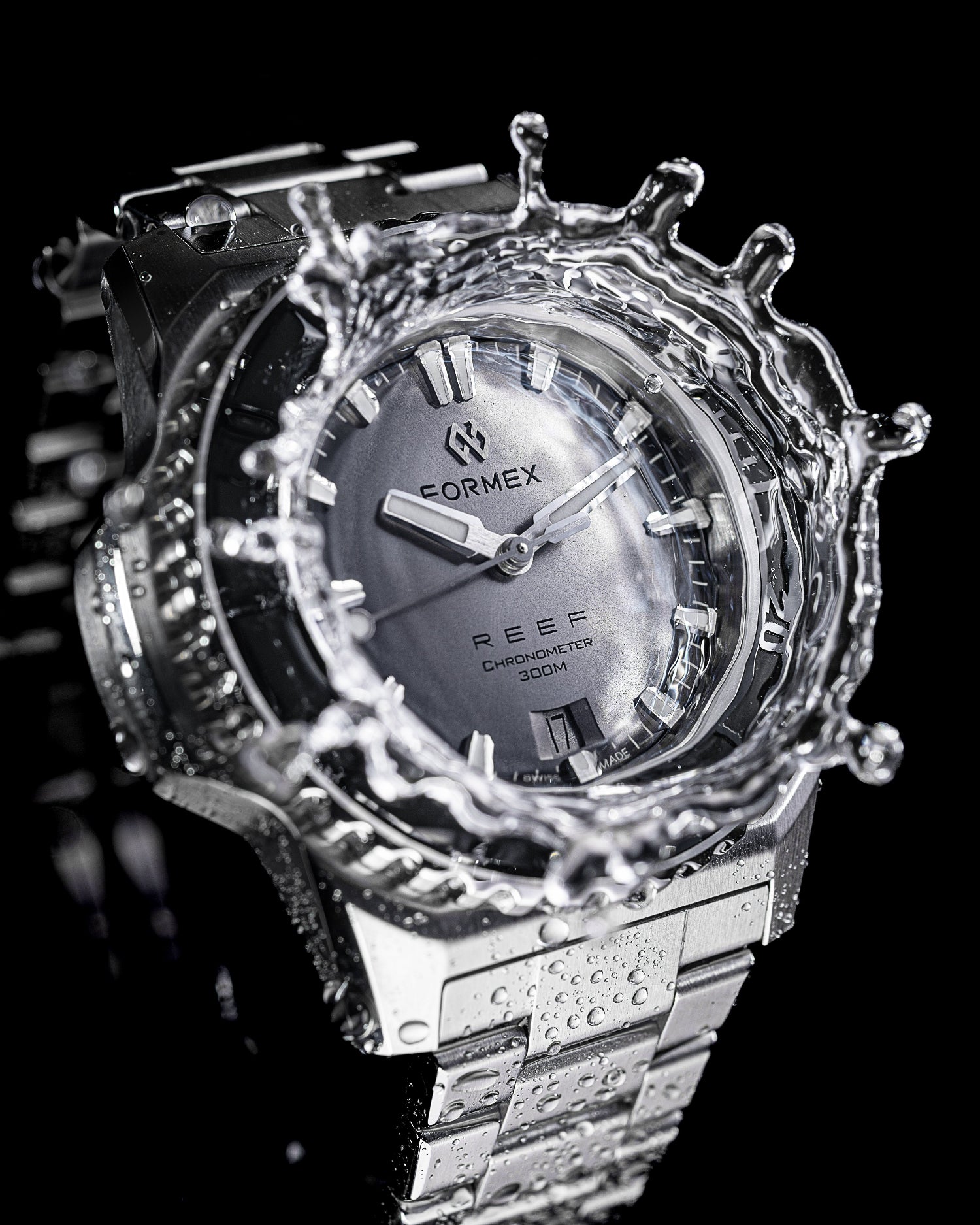 Hodinky Formex Reef 42 mm - Silver