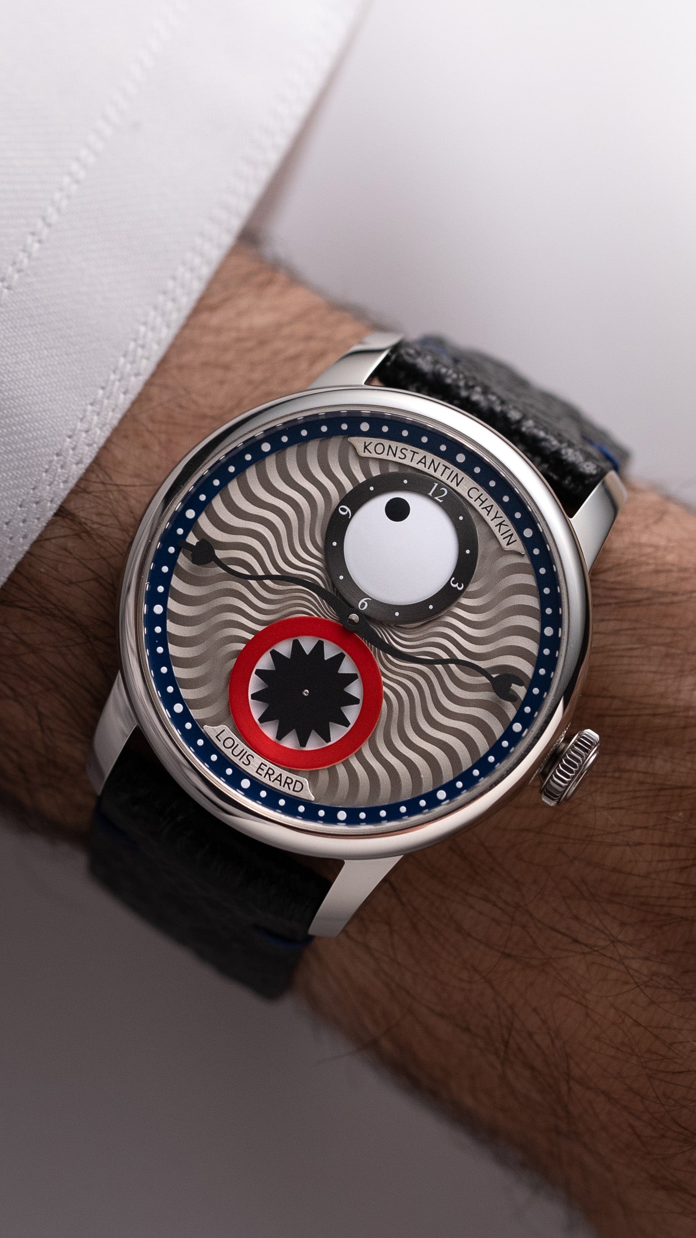 Louis Erard x Konstantin Chaykin Time eater III Blue watch