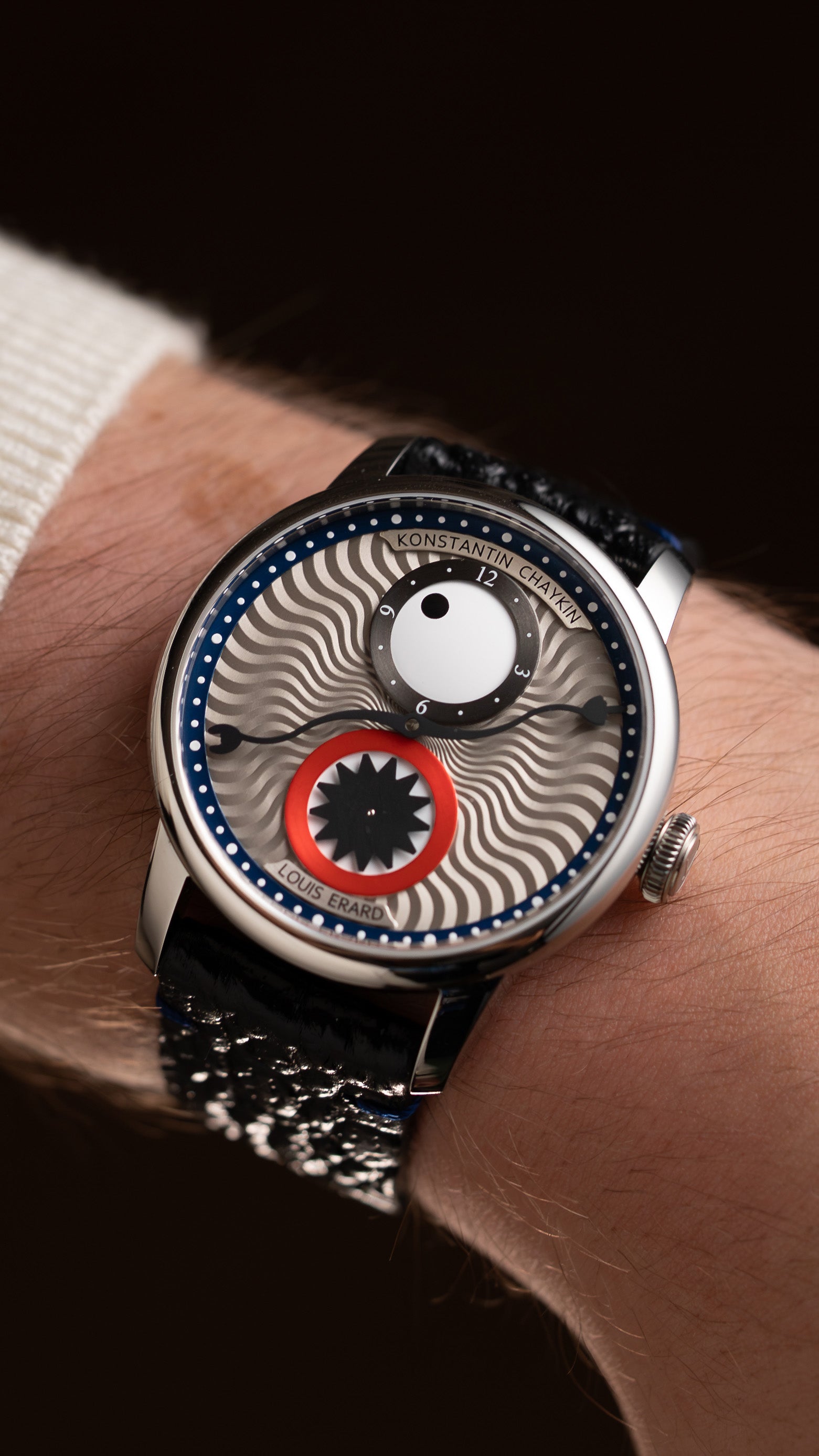 Louis Erard x Konstantin Chaykin Time eater III Blue watch