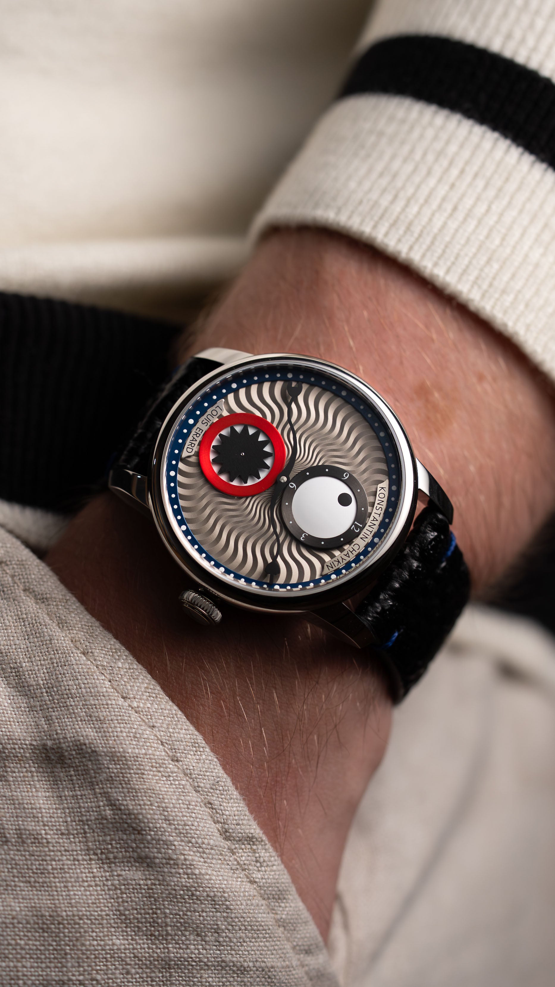 Louis Erard x Konstantin Chaykin Time eater III Blue watch