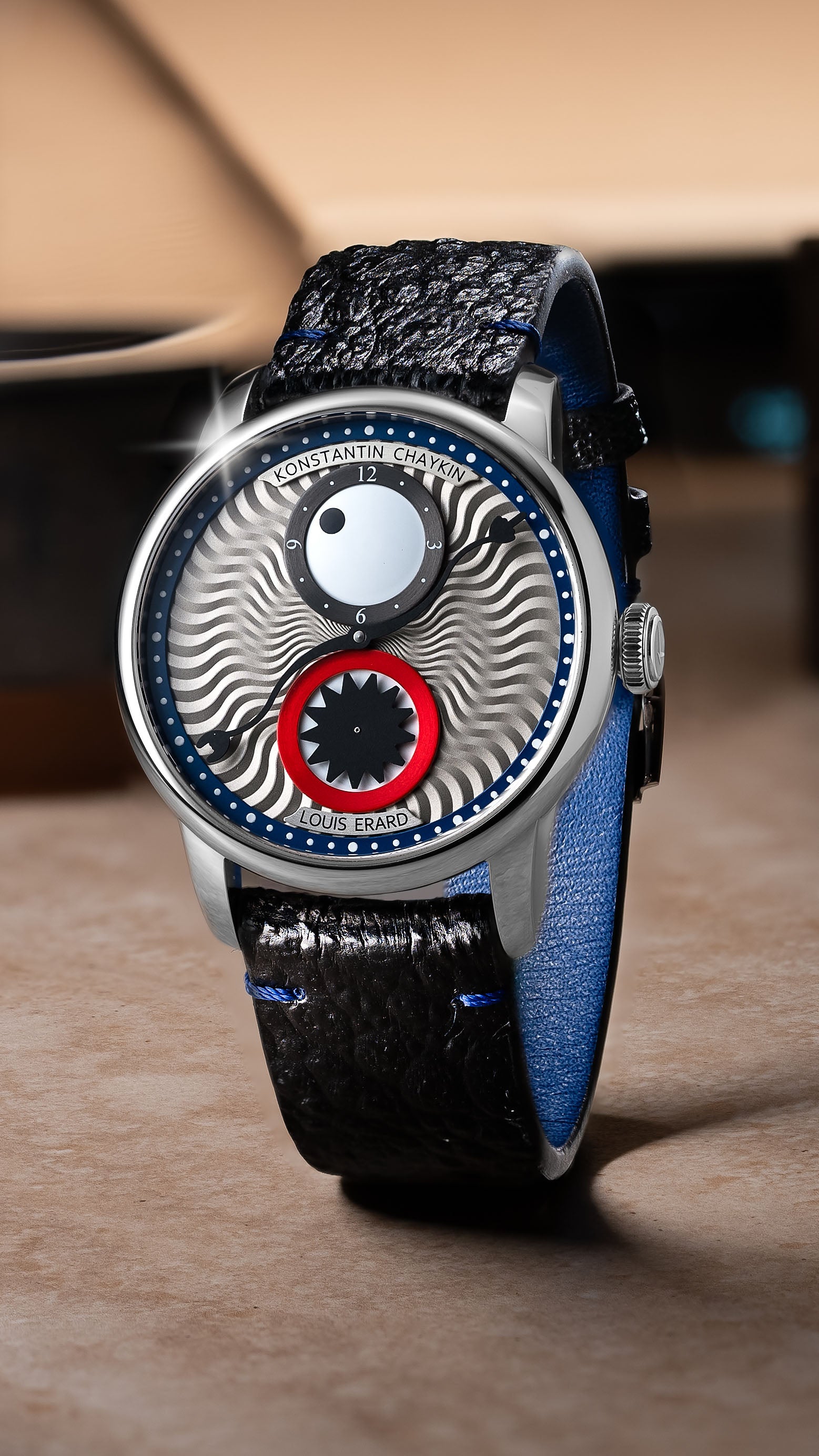 Louis Erard x Konstantin Chaykin Time eater III Blue watch