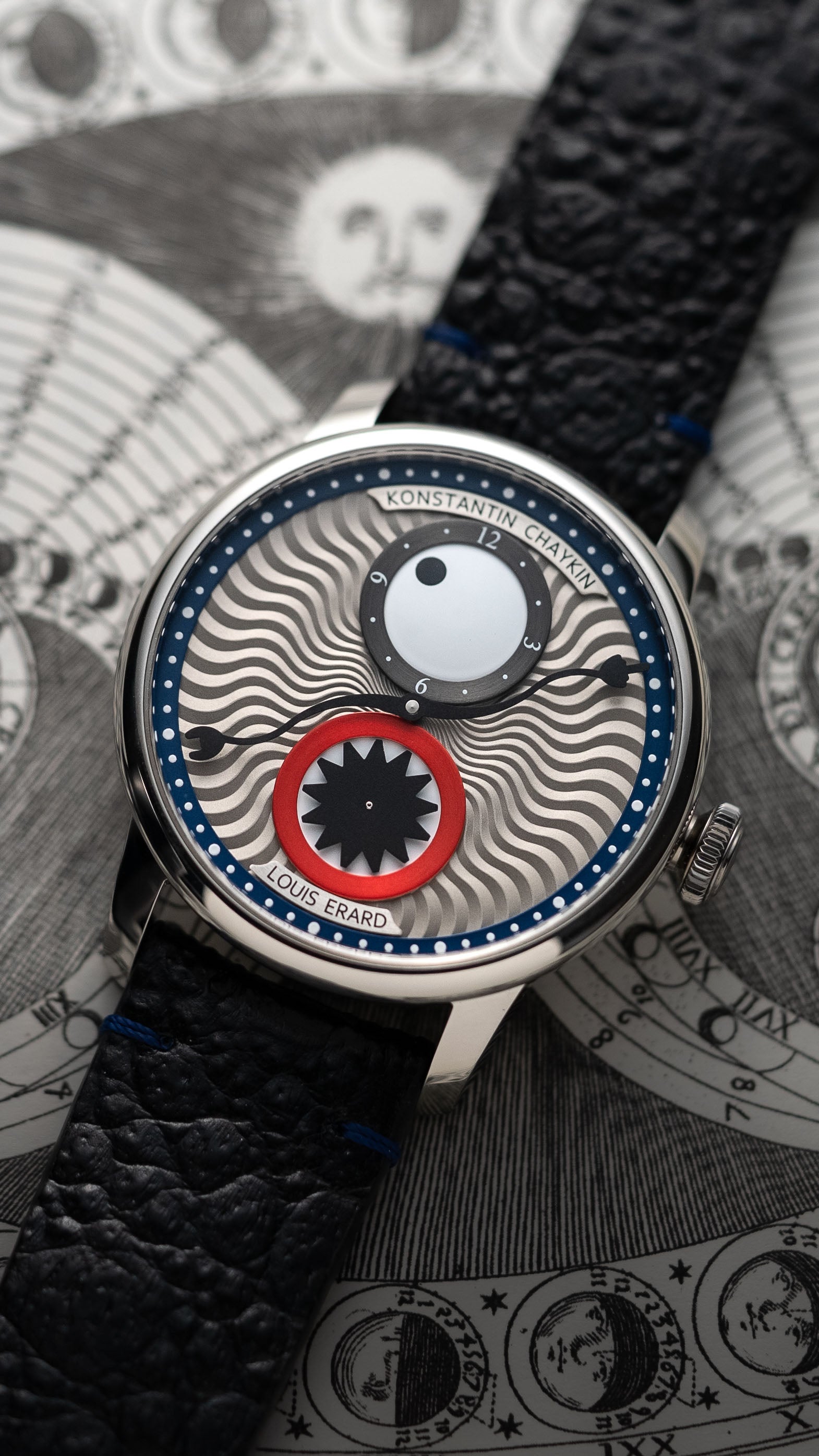 Louis Erard x Konstantin Chaykin Time eater III Blue watch