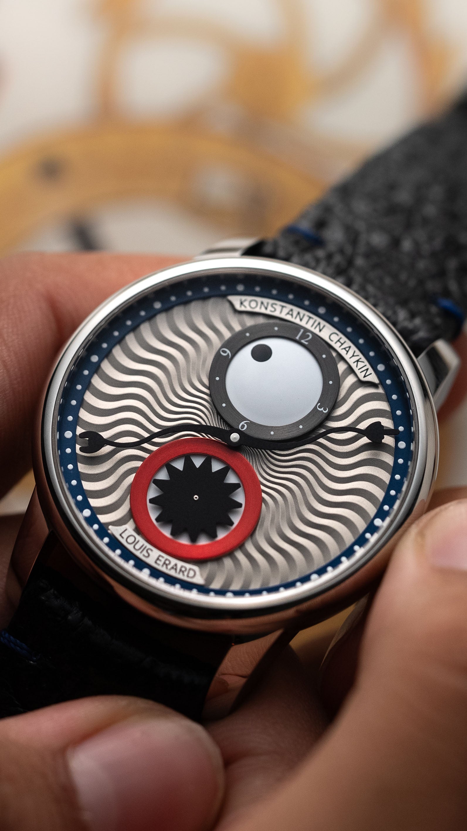 Louis Erard x Konstantin Chaykin Time eater III Blue watch
