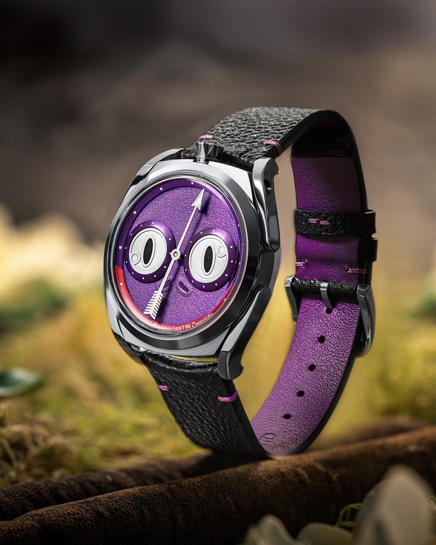 Louis Erard x KONSTANTIN CHAYKIN UNFROGETTABLE Purple Watch