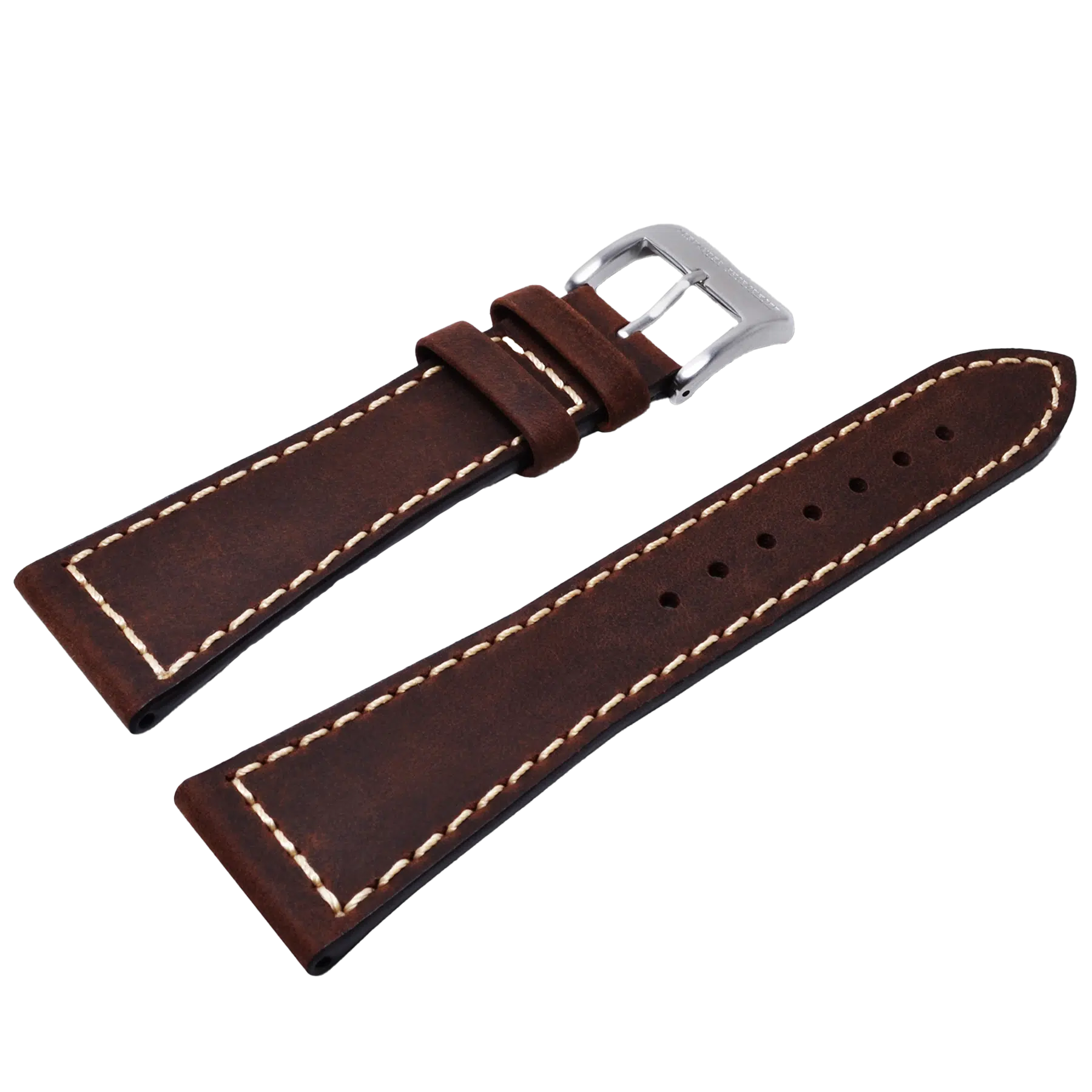 Alexander Shorokhoff calfskin leather strap – coffee brown