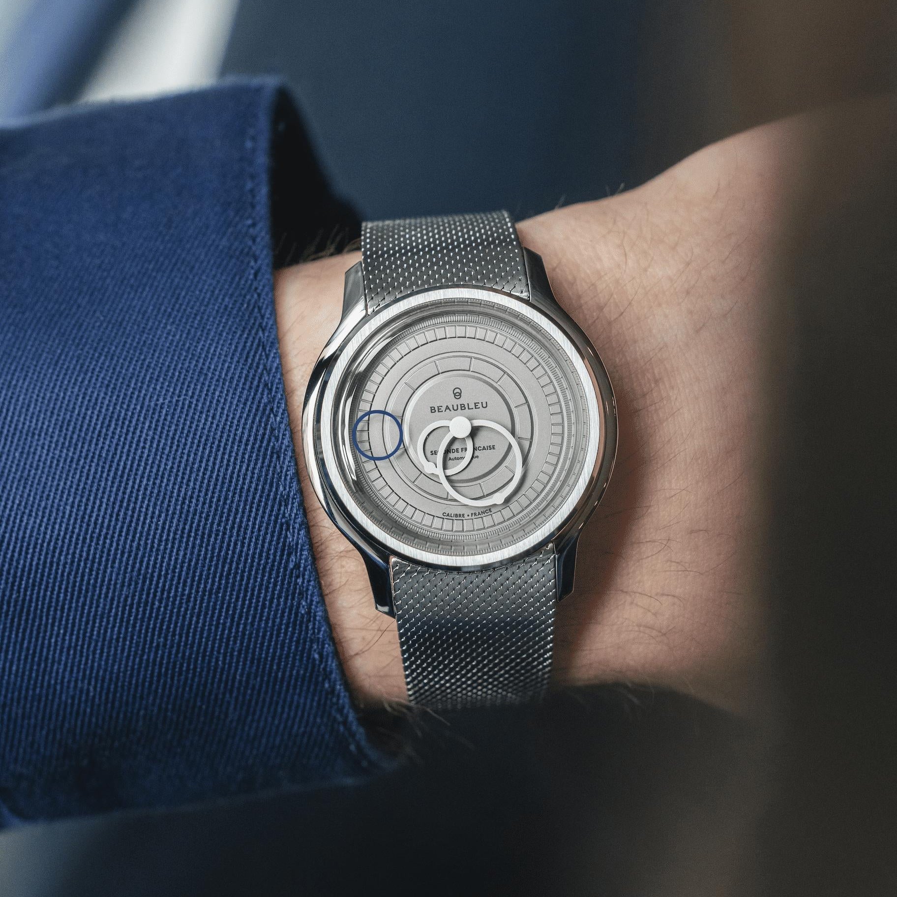 Hodinky Beaubleu Seconde Française 20.24 Pearl Gray