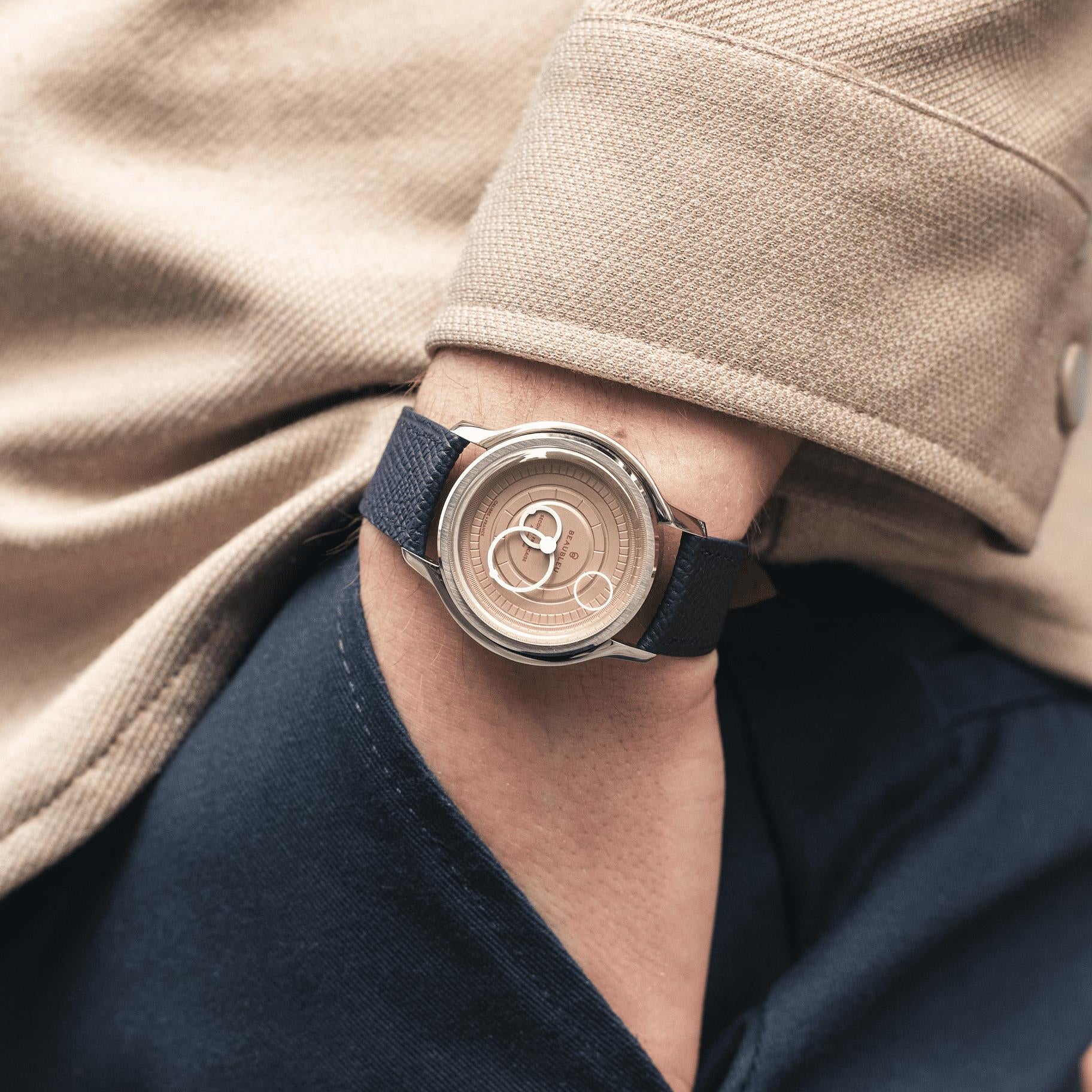 Hodinky Beaubleu Seconde Française 20.24 Salmon