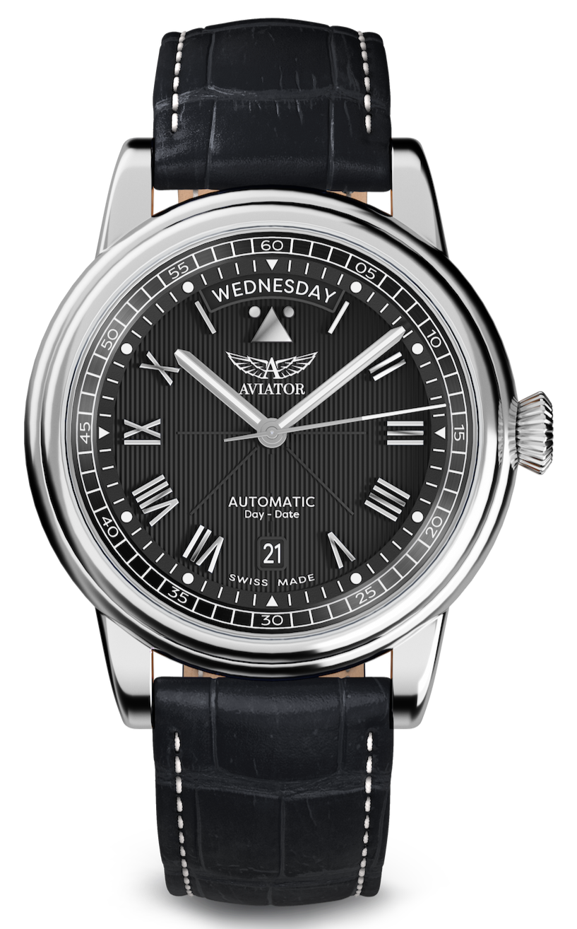 Hodinky AVIATOR SWISS Douglas day-date 41 V.3.35.0.274.4