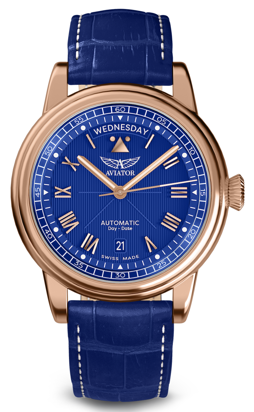Hodinky AVIATOR SWISS Douglas day-date 41 V.3.35.2.277.4