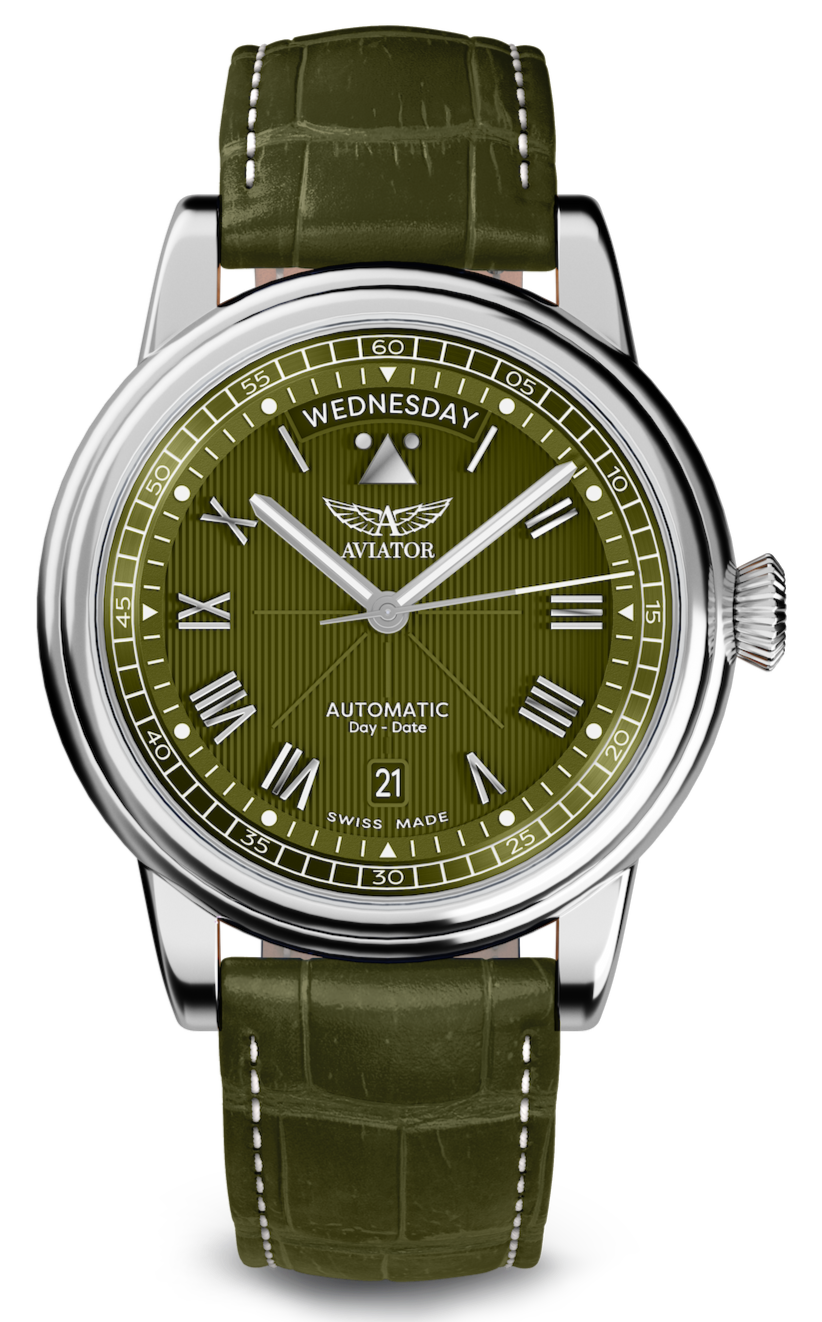 Hodinky AVIATOR SWISS Douglas day-date 41 V.3.35.0.278.4
