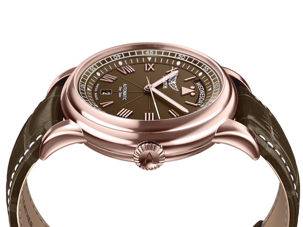Hodinky AVIATOR SWISS Douglas day-date 41 V.3.35.2.280.4