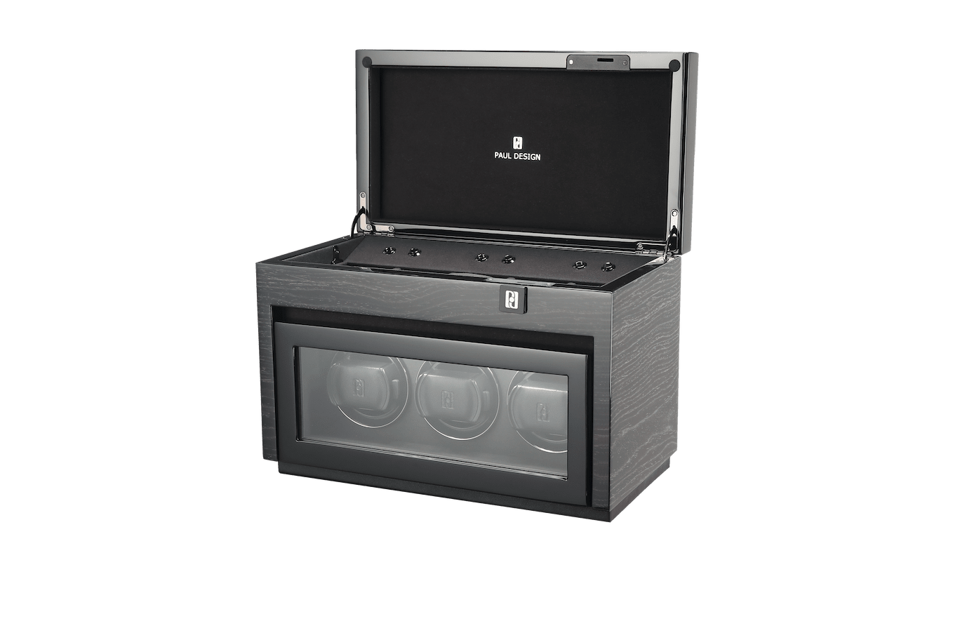 Paul design Gentlemen 3+5 - Winder for 3 watches + storage space