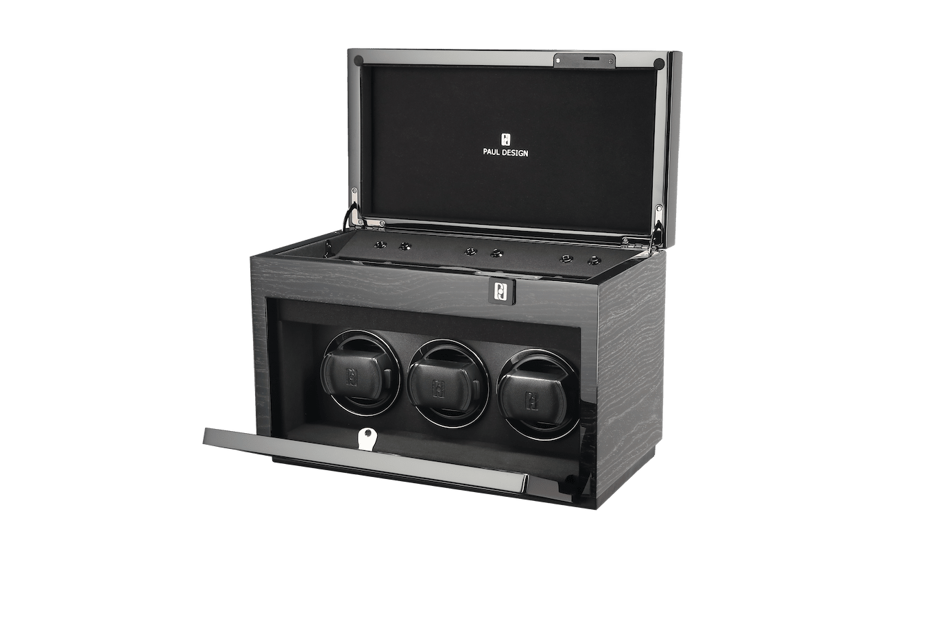 Paul design Gentlemen 3+5 - Winder for 3 watches + storage space