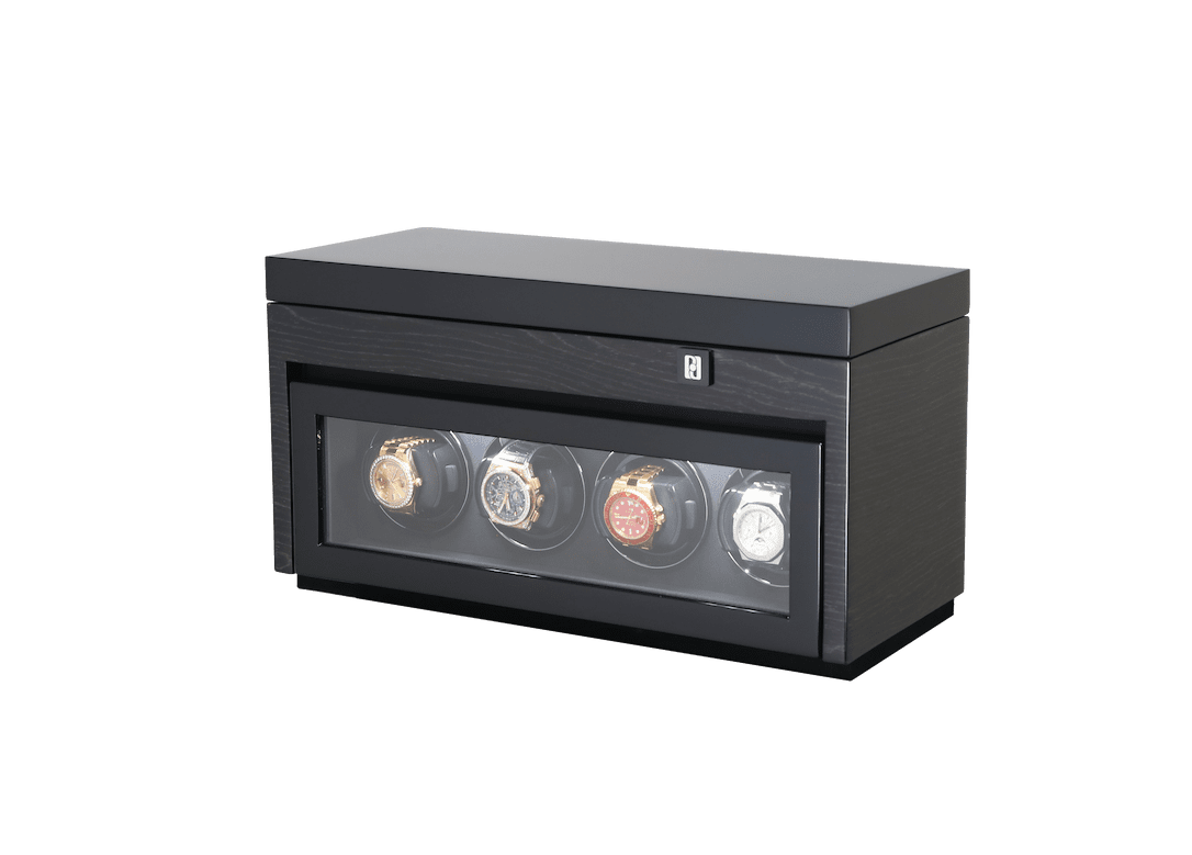 Paul design Gentlemen 4+6 - Watch winder for 4 watches + storage space