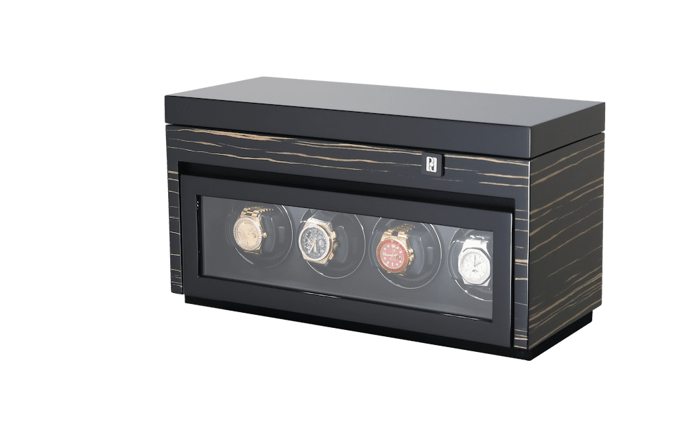 Paul design Gentlemen 4+6 - Watch winder for 4 watches + storage space