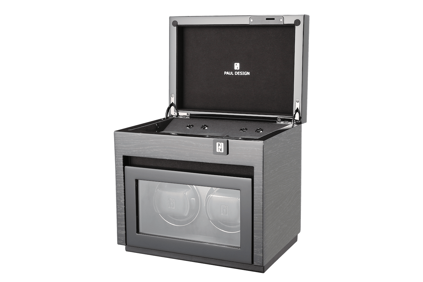 Paul design Gentlemen 2+3 - Winder for 2 watches + storage space