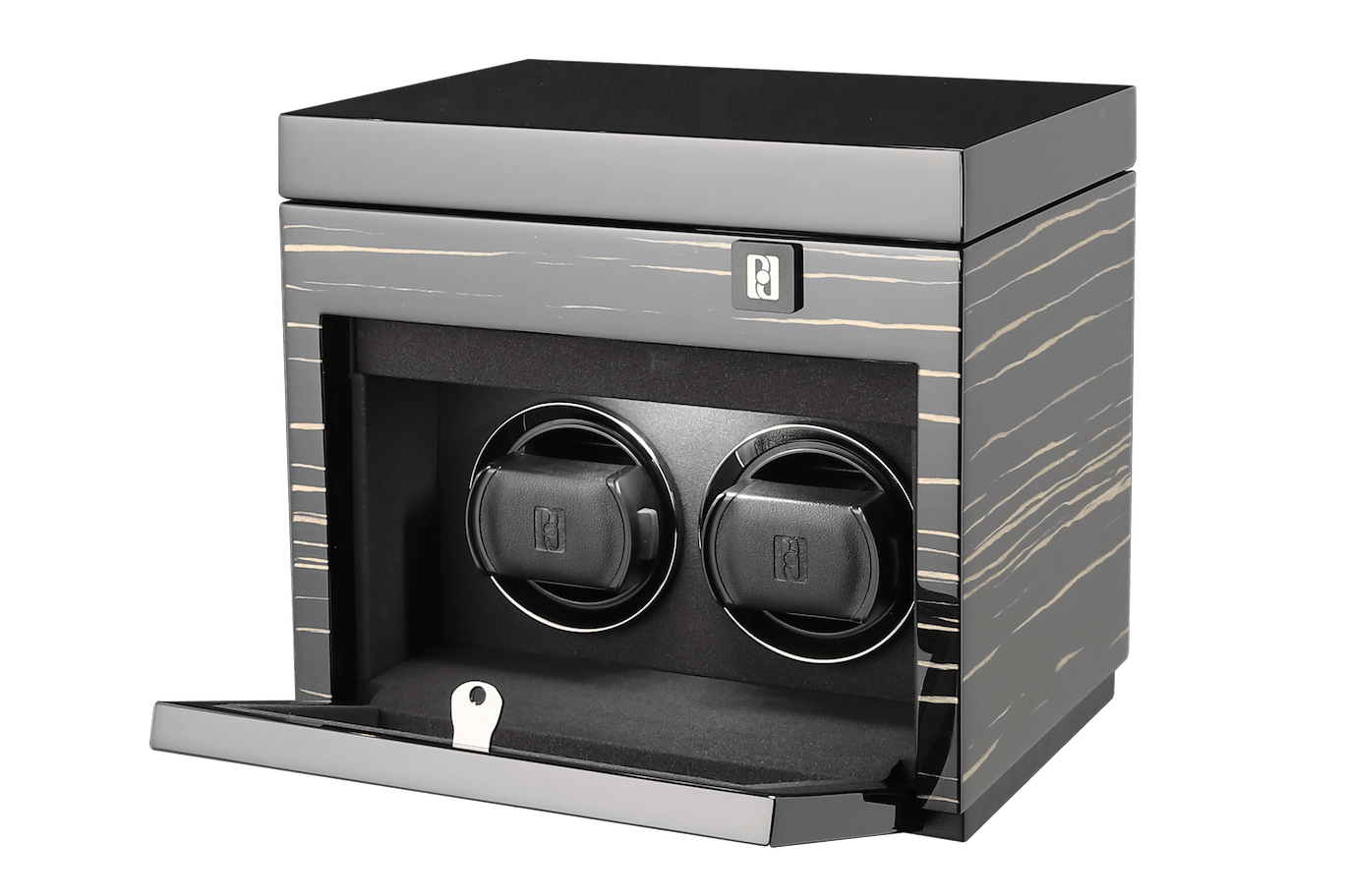 Paul design Gentlemen 2+3 - Winder for 2 watches + storage space