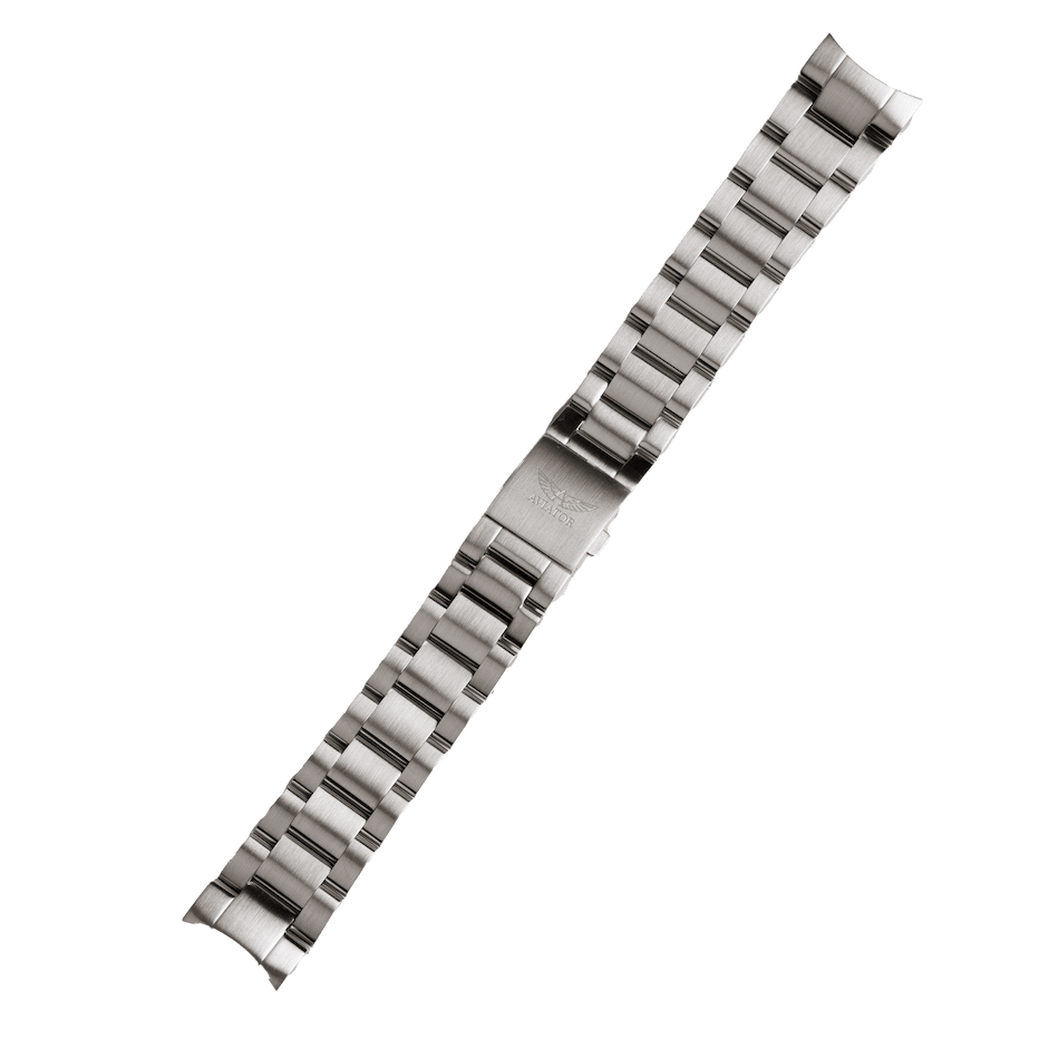 Aviator Swiss metal bracelet for AIRACOBRA P45 Chrono model - steel