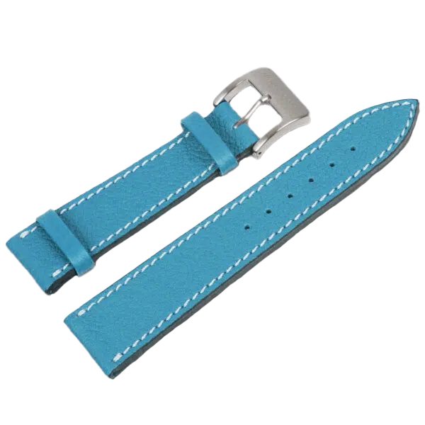Alexander Shorokhoff calfskin leather strap – light blue