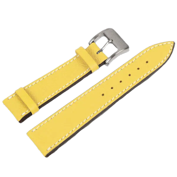 Alexander Shorokhoff calfskin leather strap – yellow