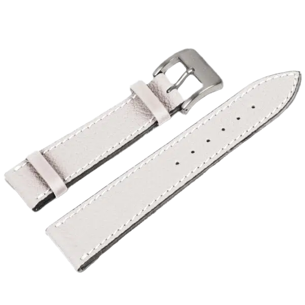 Alexander Shorokhoff calfskin leather strap – white