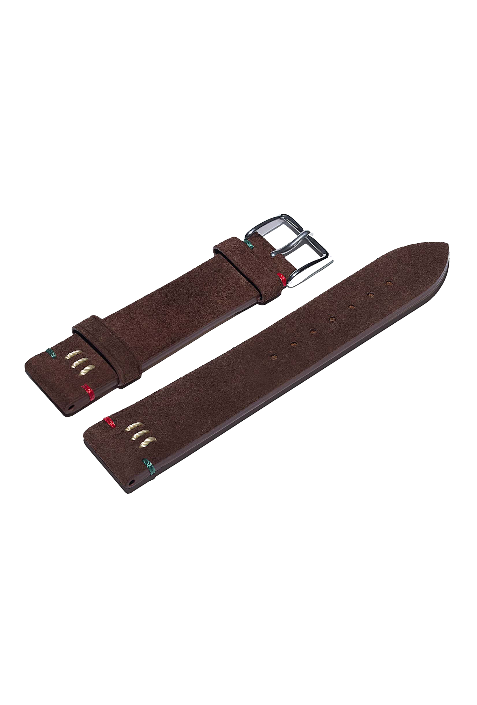 Poljot International nubuck leather strap - dark brown
