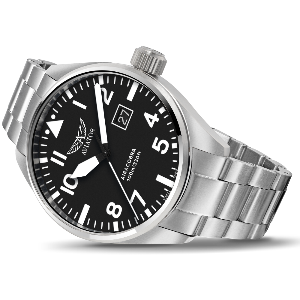 Hodinky AVIATOR SWISS AIRACOBRA P42 V.1.22.0.148.4