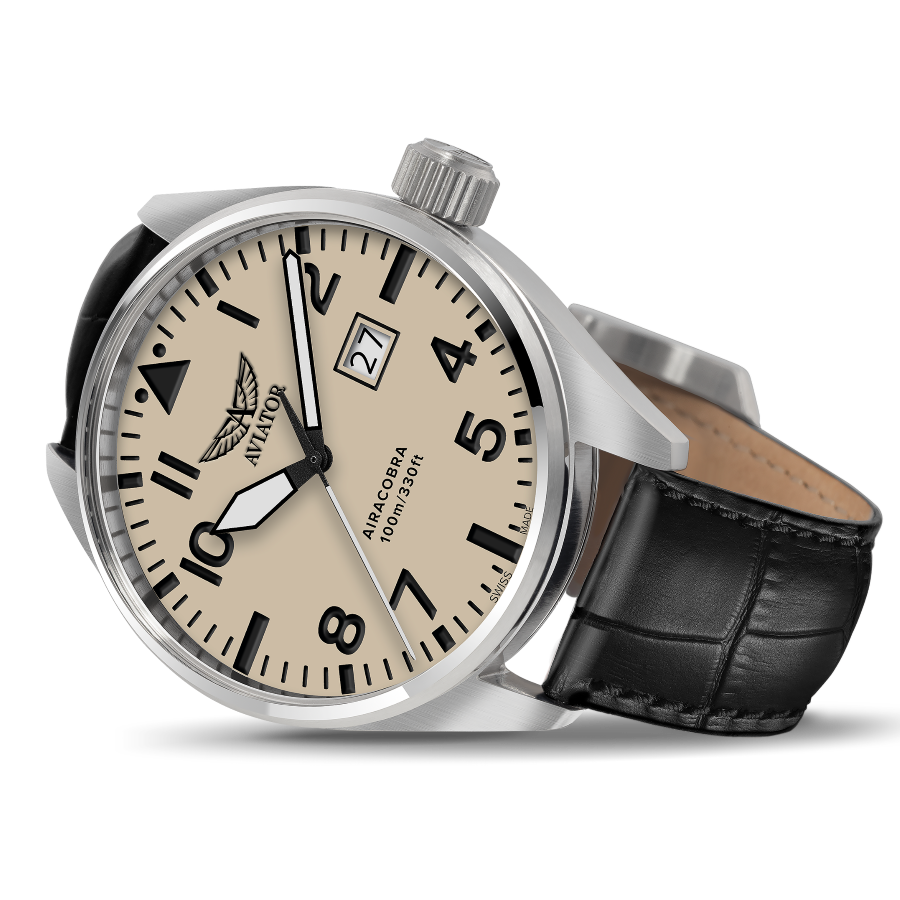 Hodinky AVIATOR SWISS AIRACOBRA P42 V.1.22.0.190.4