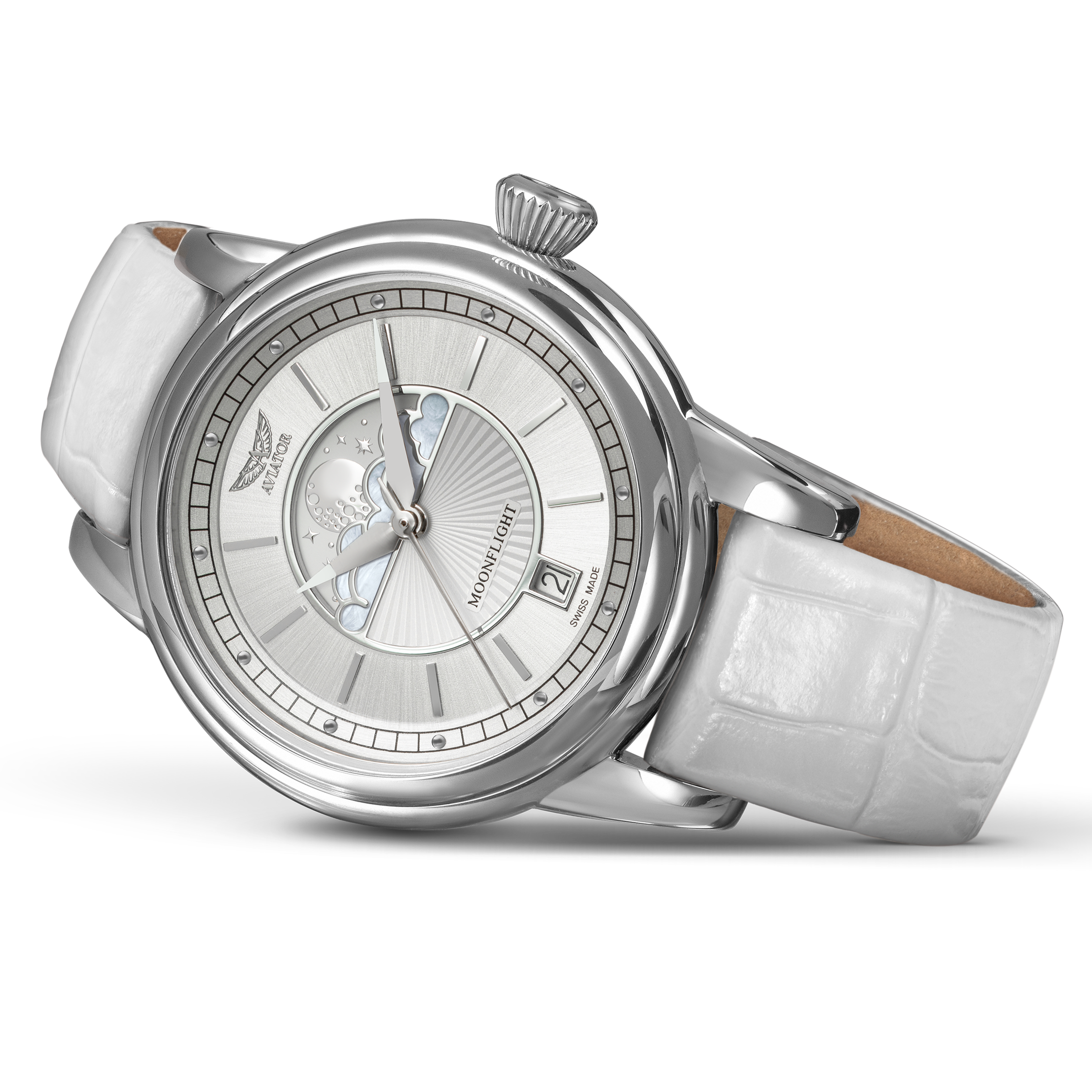 AVIATOR SWISS DOUGLAS MOONFLIGHT WATCH V.1.33.0.250.4