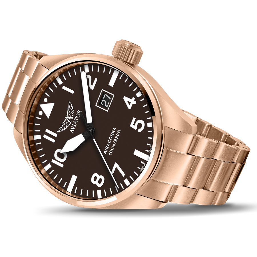 Hodinky AVIATOR SWISS AIRACOBRA P42 V.1.22.2.151.4