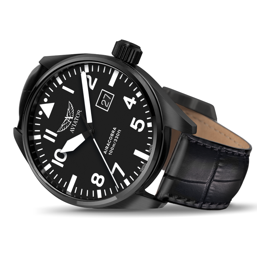 Hodinky AVIATOR SWISS AIRACOBRA P42 V.1.22.5.148.4
