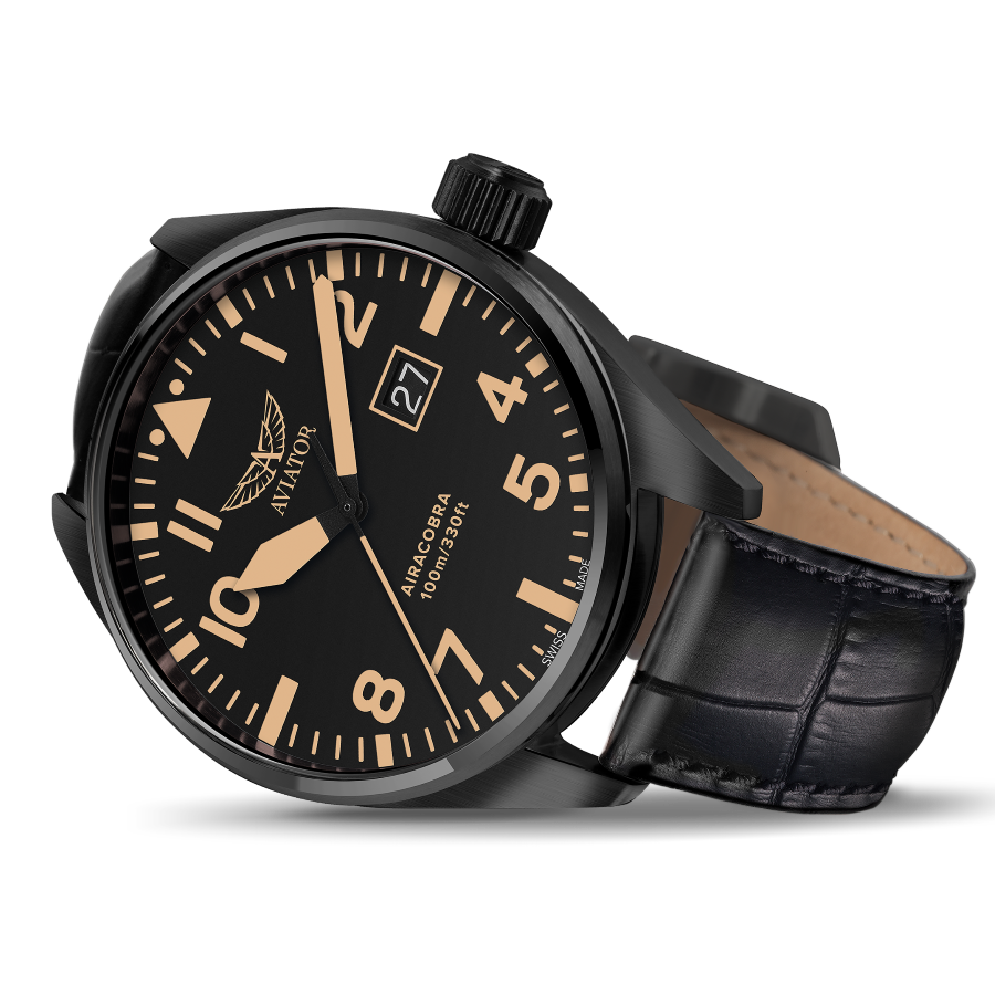 Hodinky AVIATOR SWISS AIRACOBRA P42 V.1.22.5.157.4