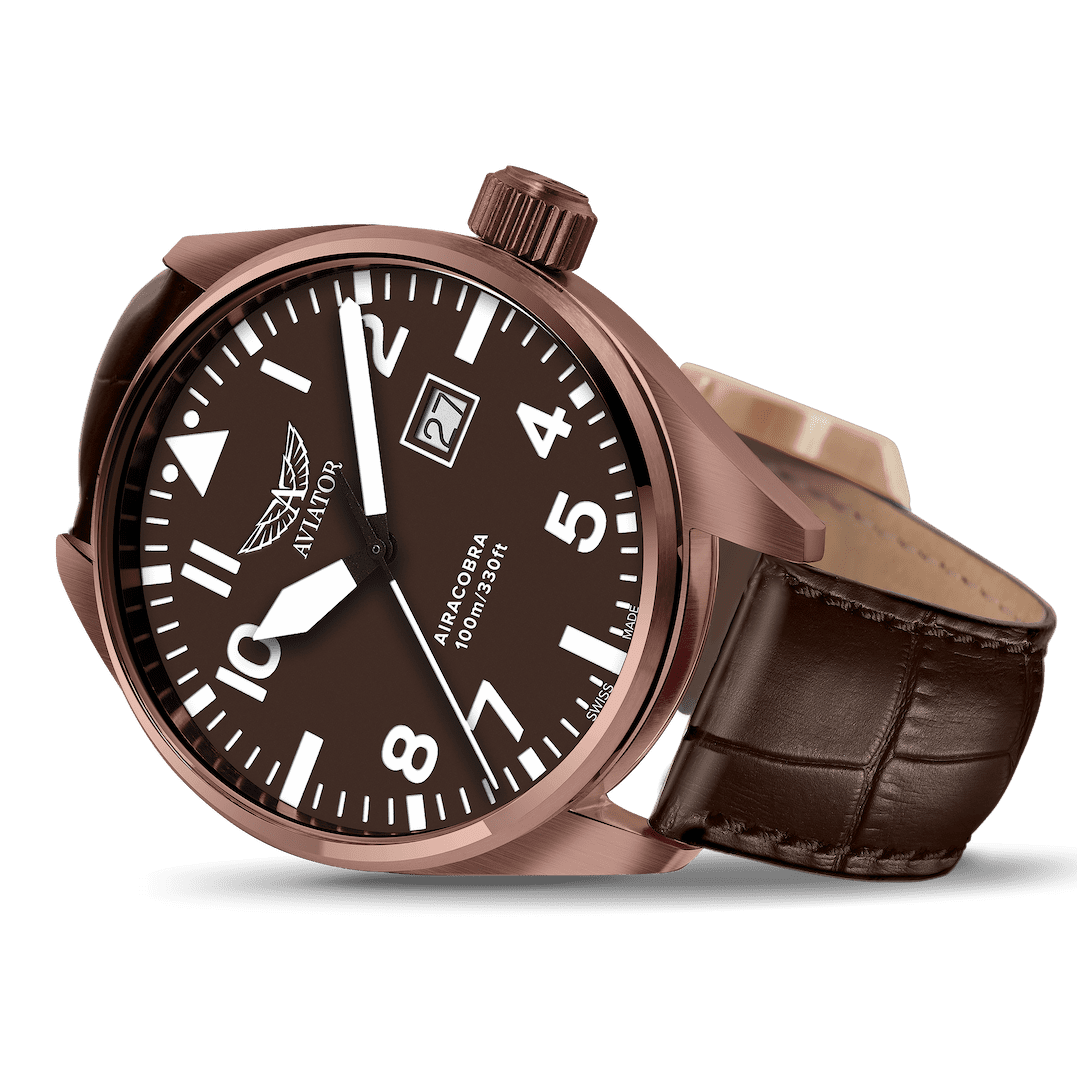Hodinky AVIATOR SWISS AIRACOBRA P42 V.1.22.8.151.4