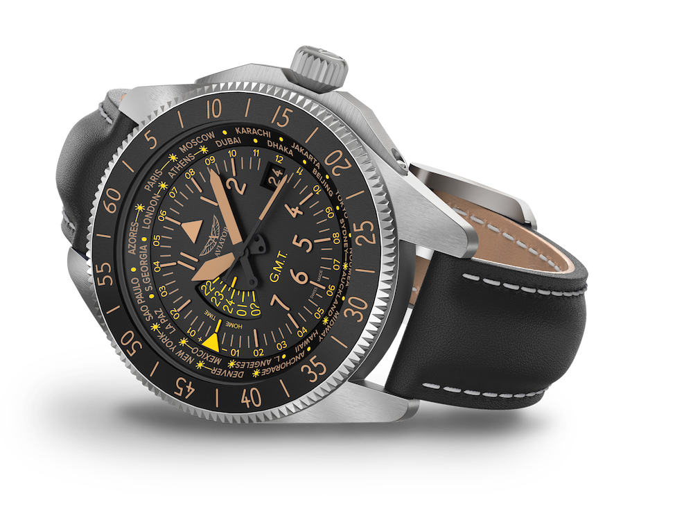 Hodinky AVIATOR SWISS AIRACOBRA GMT V.1.37.0.303.4
