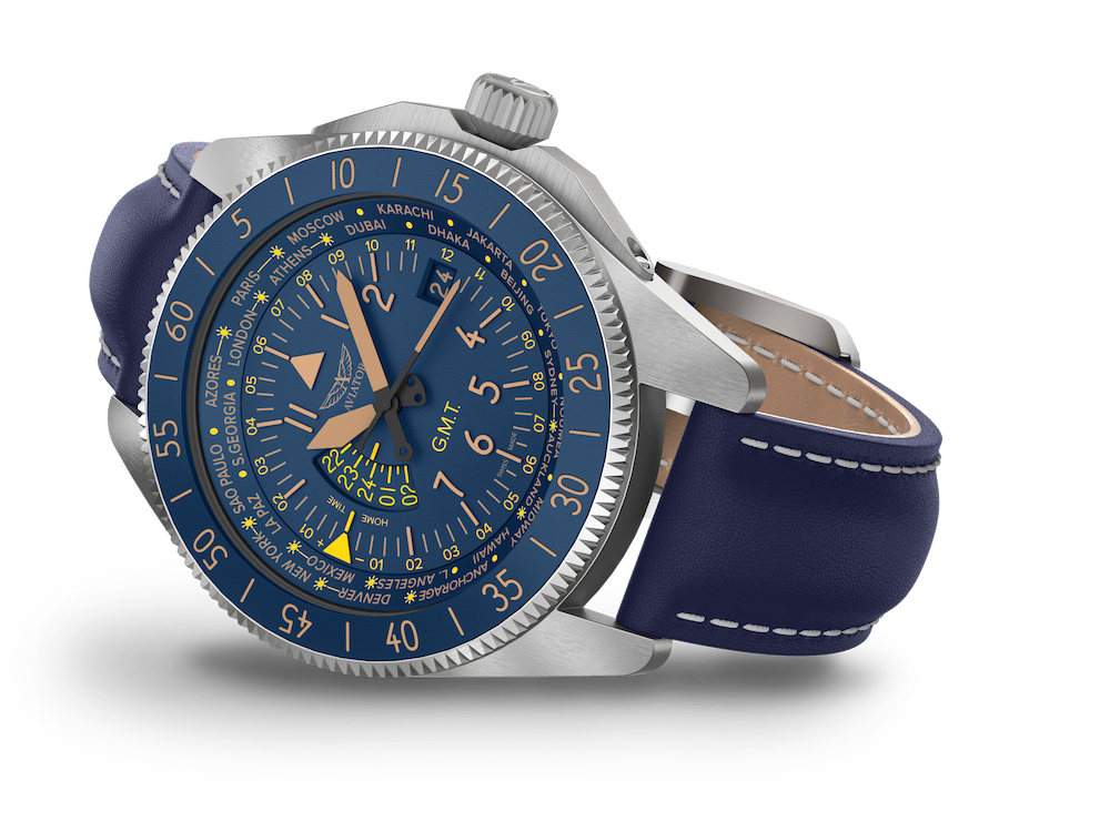 Hodinky AVIATOR SWISS AIRACOBRA GMT V.1.37.0.304.4
