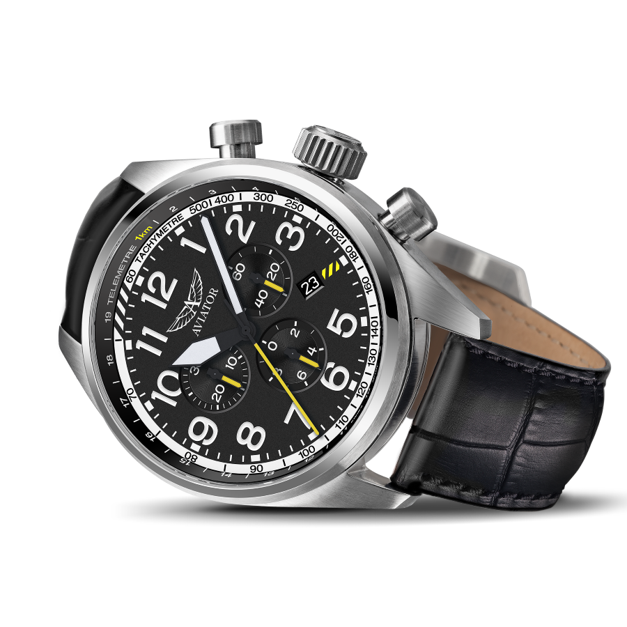 Hodinky AVIATOR SWISS AIRACOBRA P45 CHRONO V.2.25.0.169.4