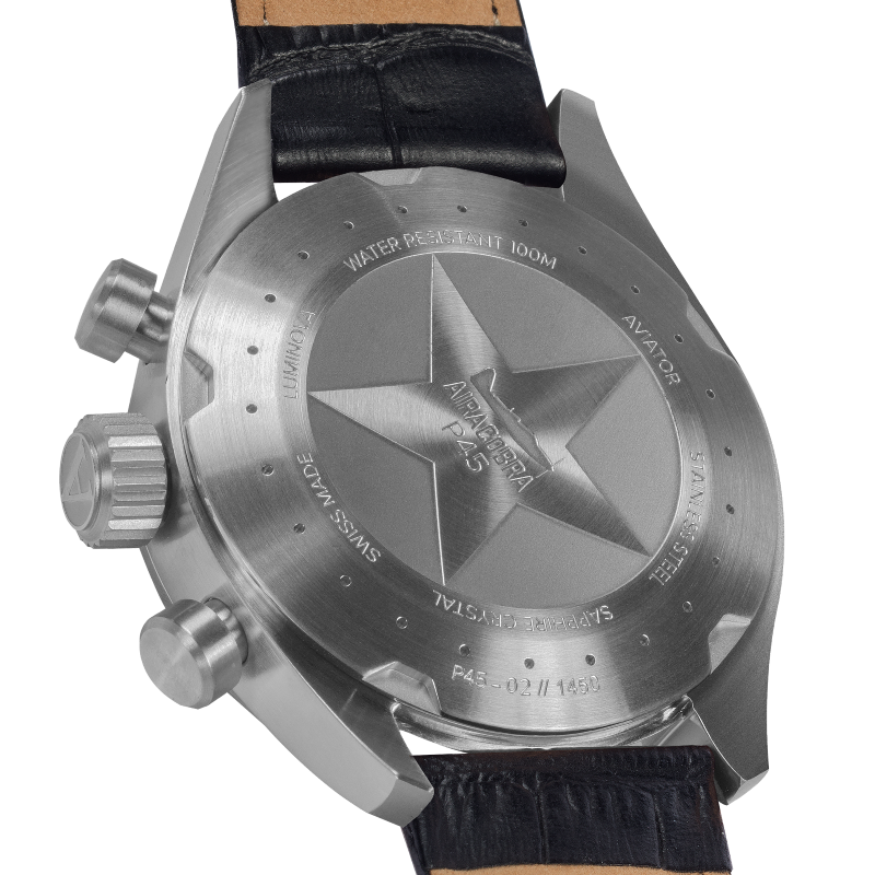 Hodinky AVIATOR SWISS AIRACOBRA P45 CHRONO V.2.25.0.169.4