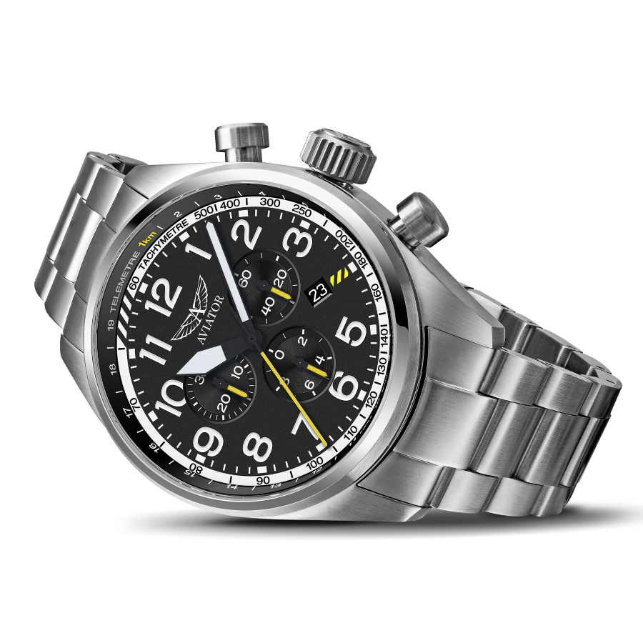 Hodinky AVIATOR SWISS AIRACOBRA P45 CHRONO V.2.25.0.169.4
