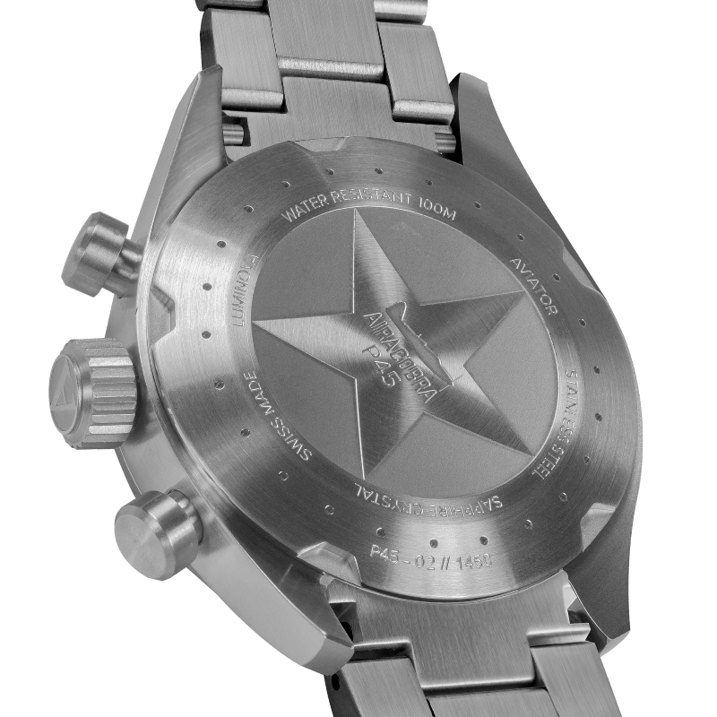 Hodinky AVIATOR SWISS AIRACOBRA P45 CHRONO V.2.25.0.170.4