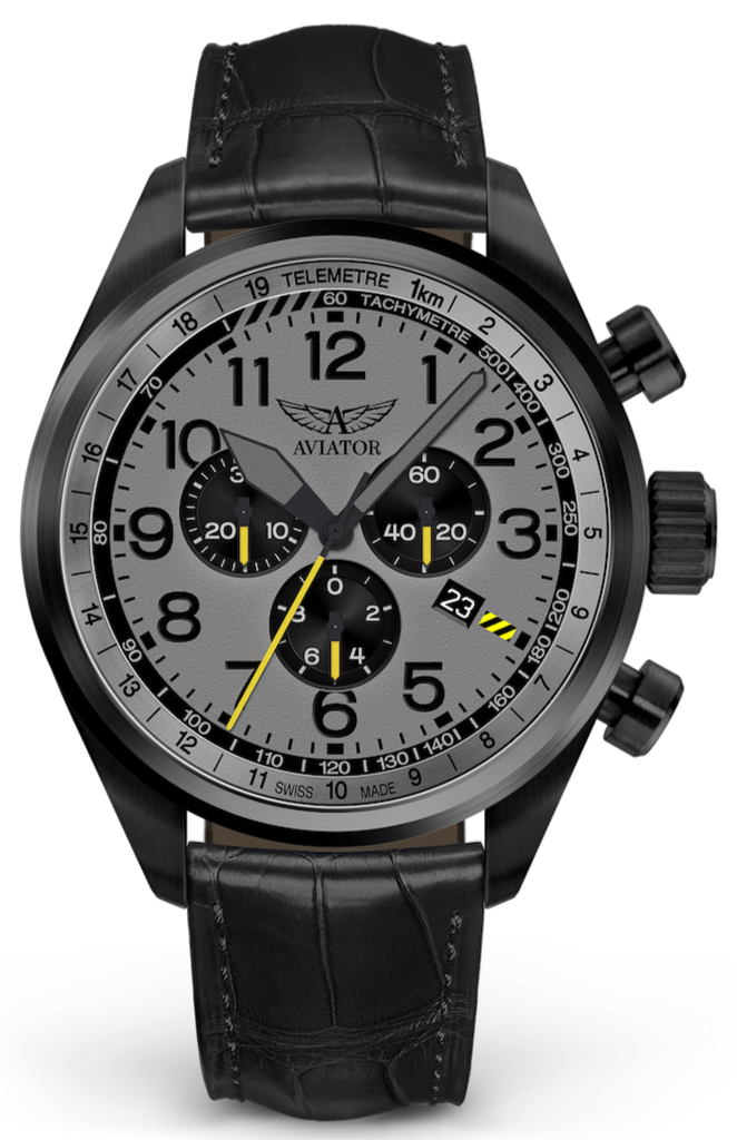 Hodinky AVIATOR SWISS AIRACOBRA P45 CHRONO V.2.25.5.174.4
