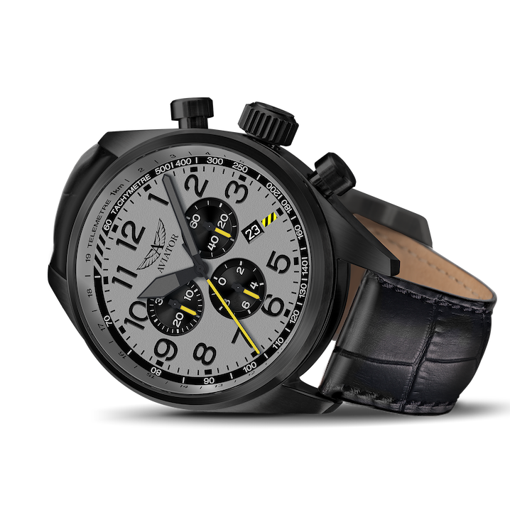 Hodinky AVIATOR SWISS AIRACOBRA P45 CHRONO V.2.25.5.174.4
