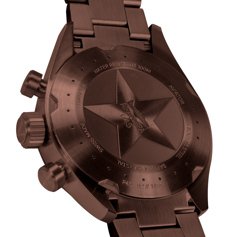 Hodinky AVIATOR SWISS AIRACOBRA P45 CHRONO V.2.25.8.172.4