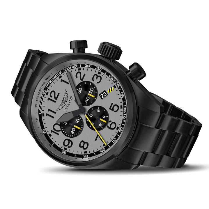 Hodinky AVIATOR SWISS AIRACOBRA P45 CHRONO V.2.25.5.174.4