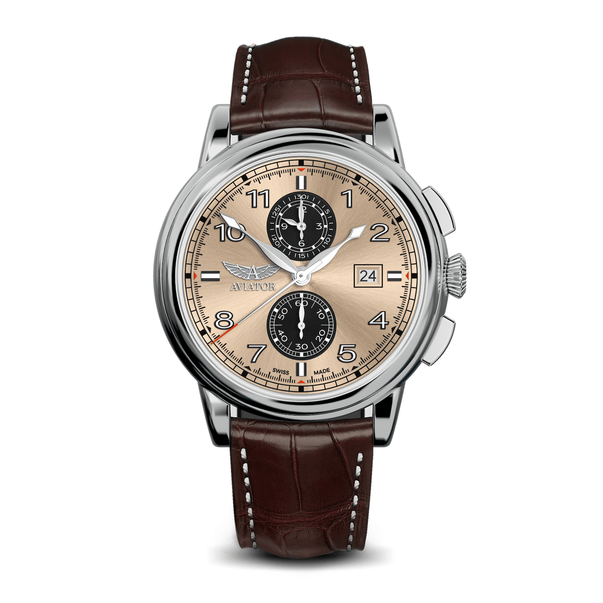 Hodinky AVIATOR SWISS Douglas DC-3 Chronograph V.2.45.0.409.4