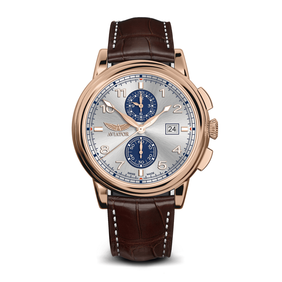 Hodinky AVIATOR SWISS Douglas DC-3 Chronograph V.2.45.2.414.4