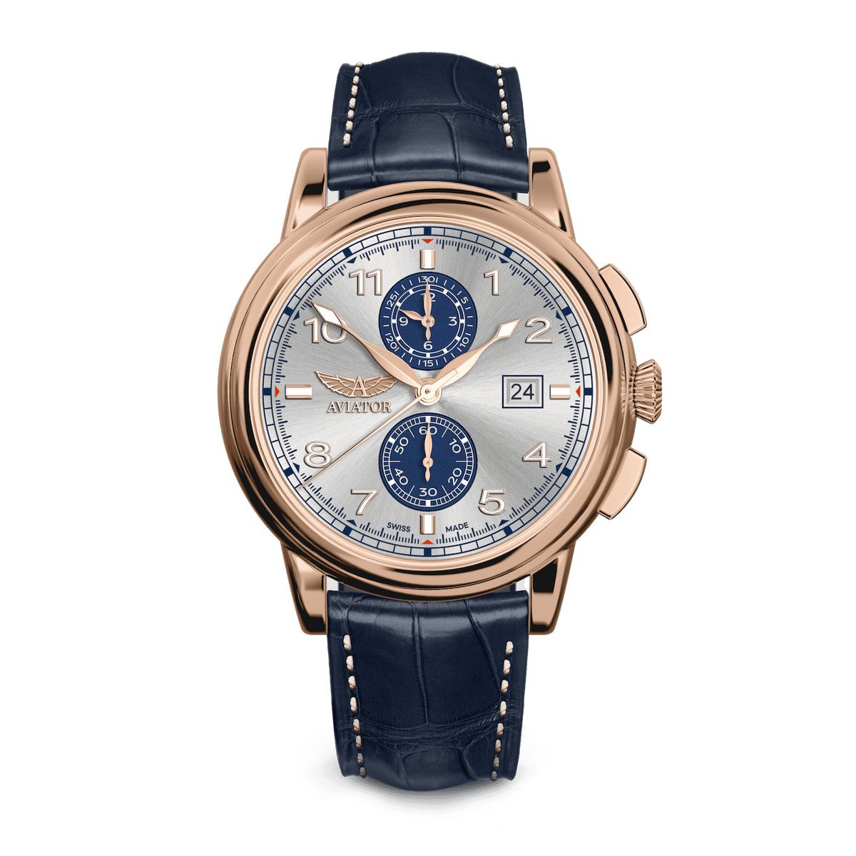 Hodinky AVIATOR SWISS Douglas DC-3 Chronograph V.2.45.2.414.4
