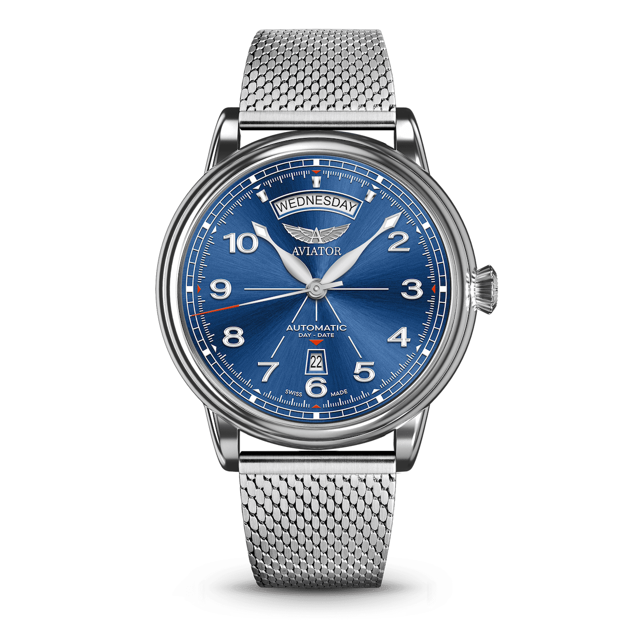 Hodinky AVIATOR SWISS Douglas day-date 45 V.3.44.0.401.4
