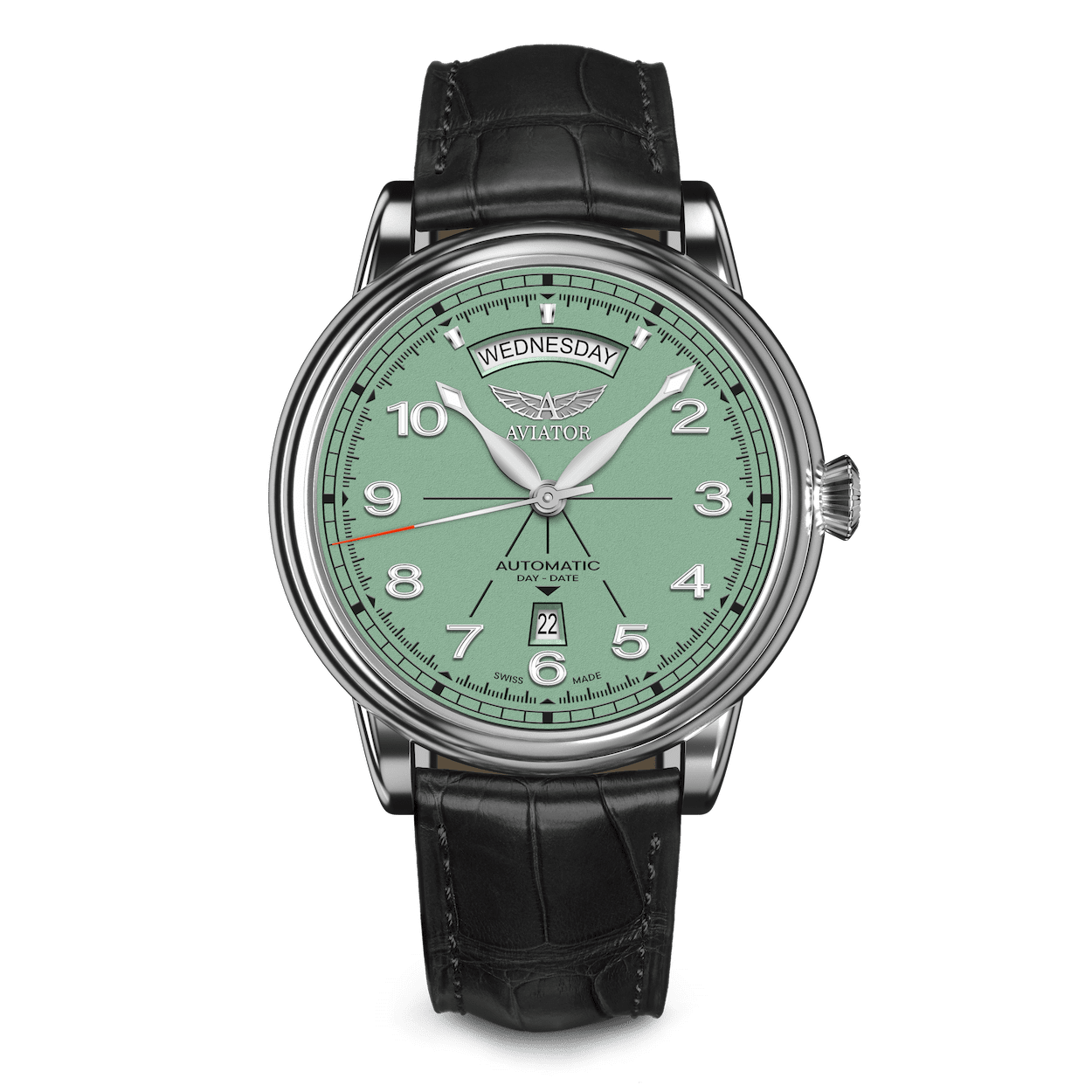 AVIATOR SWISS Douglas day-date 45 V.3.44.0.403.4 watch