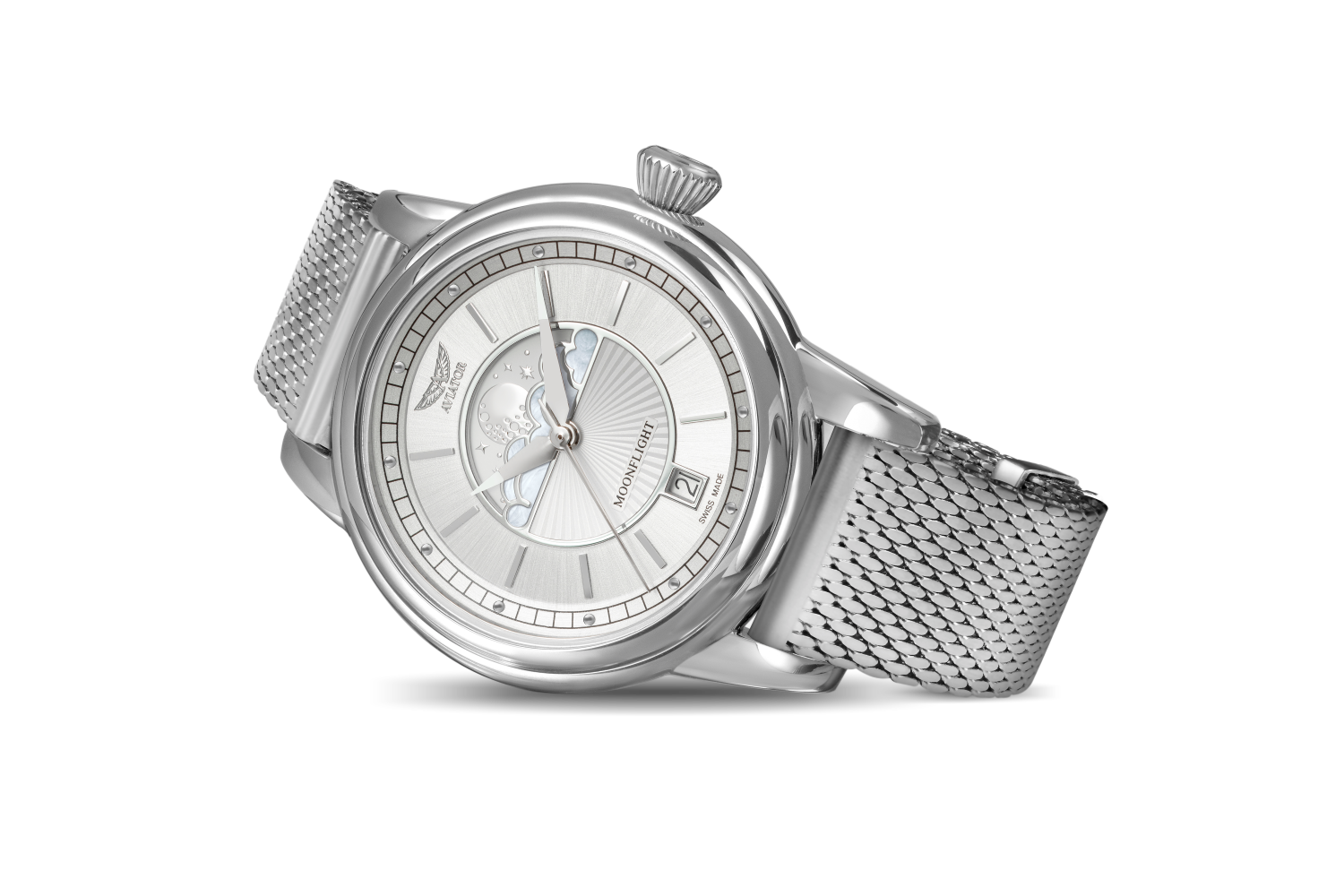 AVIATOR SWISS DOUGLAS MOONFLIGHT WATCH V.1.33.0.250.4