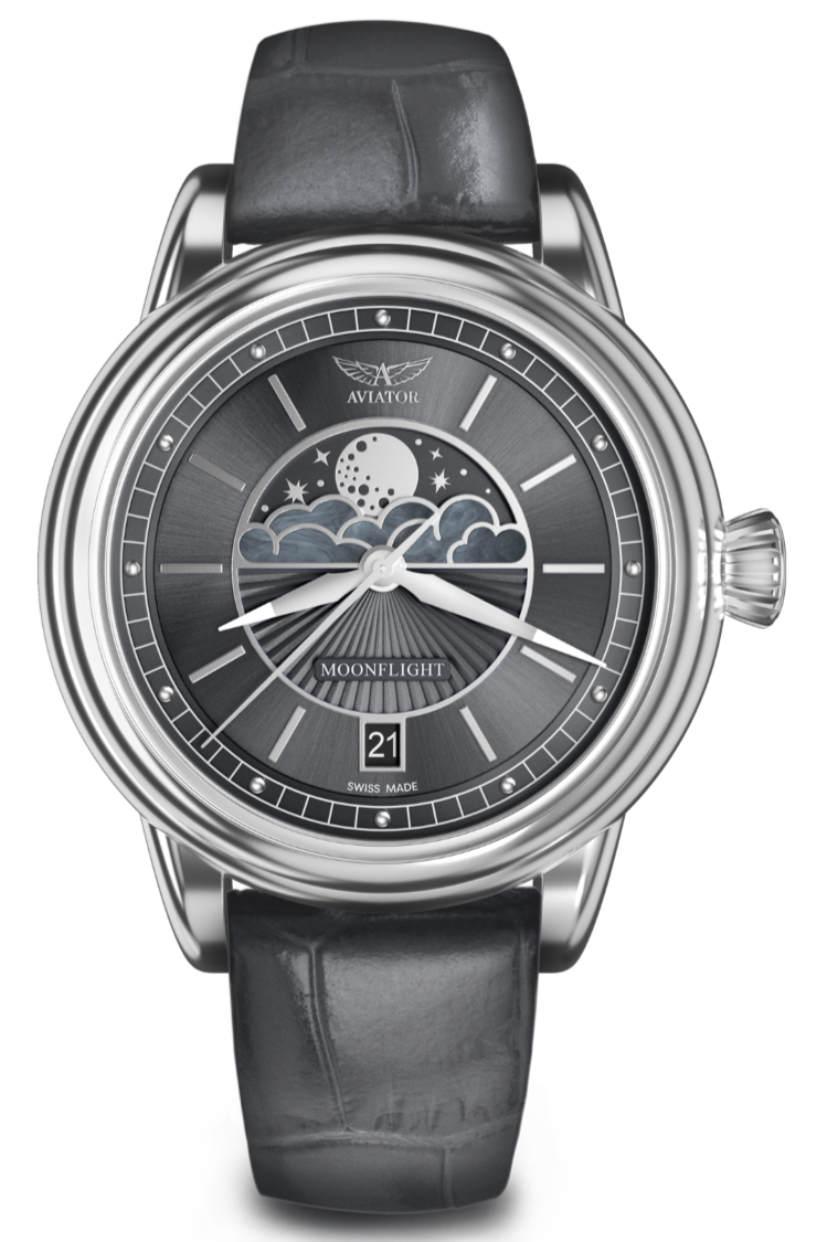 AVIATOR SWISS DOUGLAS MOONFLIGHT WATCH V.1.33.0.254.4